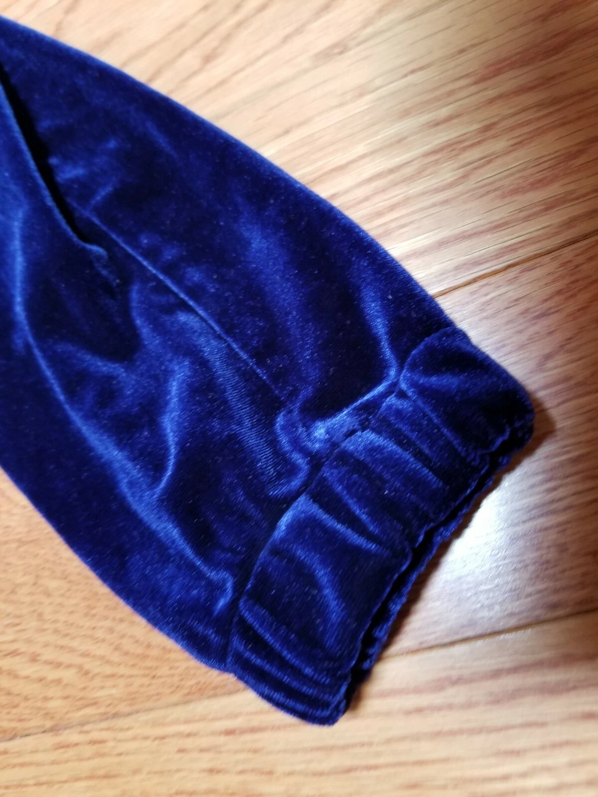 UNDERCOVER MODA INTERNATIONAL VICTORIA'S SECRET FELPA CON CAPPUCCIO FULL ZIP IN VELLUTO BLU TAGLIA XS