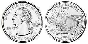 2006 P North Dakota State Quarter BU Brilliant Uncirculated