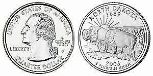 2006 P North Dakota State Quarter BU Brilliant Uncirculated Coin - Picture 1 of 2