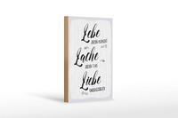 Holzschild Spruch 20X30 Cm Lebe Jeden Moment Lache Liebe Deko Schild