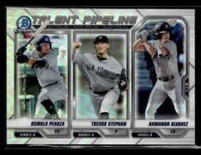 Trevor Stephan Oswald Peraza Armando Alvarez 2021 Bowman #TP-NYY Talent Pipeline