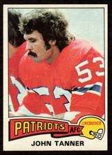 1975 Topps John Tanner #294 New England Patriots 
