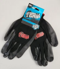 GORILLA GRIP MEN'S NEVER SLIP MAXIMUM GRIP WORKING GLOOVES SIZE 2XL