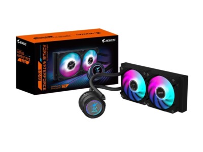 AORUS WATERFORCE II 240 Liquid CPU Cooler, 240mm Radiator with 2x 120mm low nois