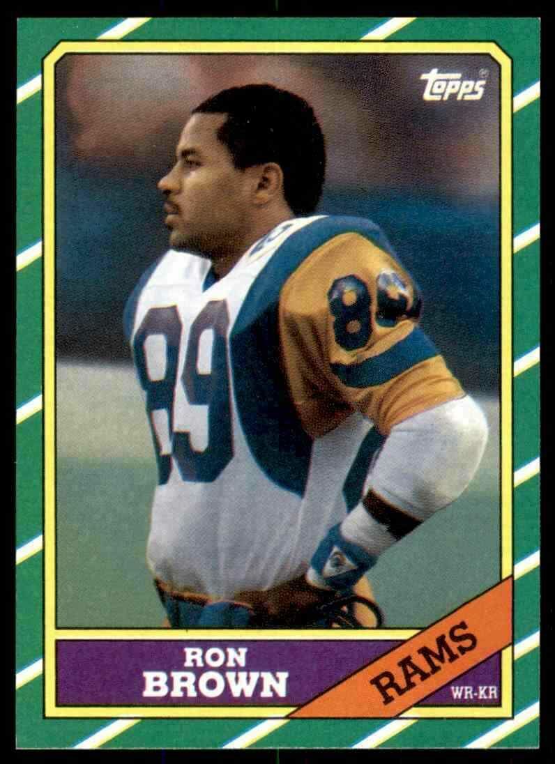 1986 Topps Ron Brown 1 #80