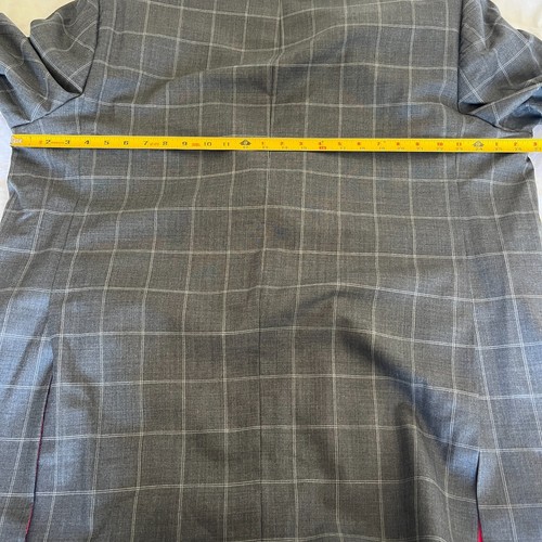 Oxxford Clothes Carroll & Company Gray Plaid Sport Coat Blazer Jacket 52L/54L - Picture 18 of 21