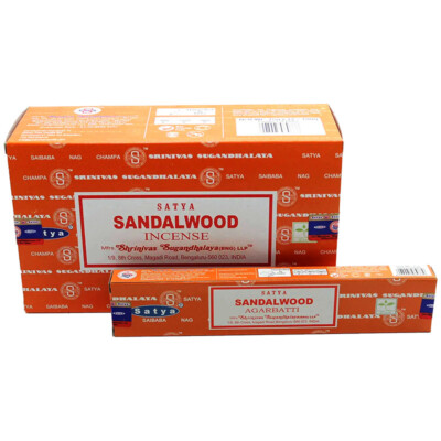 Satya Sandalwood Incense Sticks Agarbatti Fresh Fragrance Home Meditation 15 gm