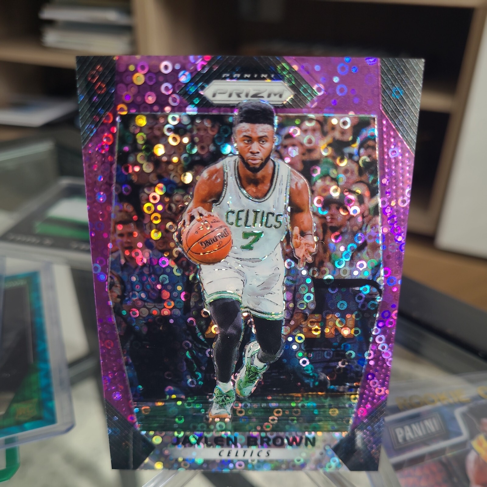 2017-18 Panini Prizm Fast Break Purple Prizm /75 Jaylen Brown #11 Celtics