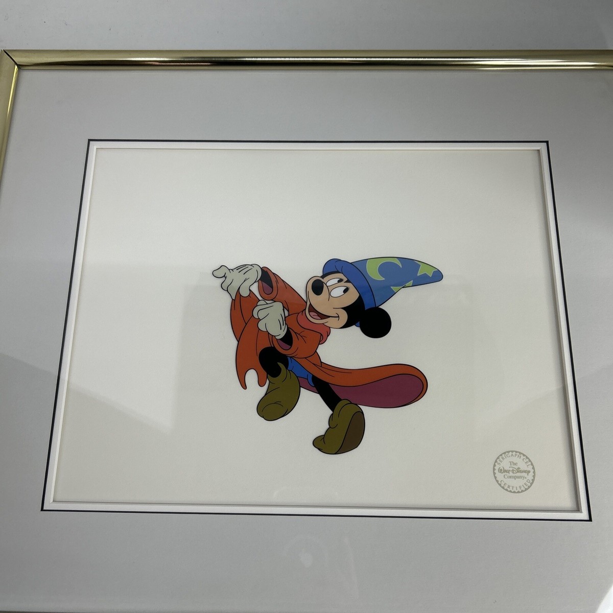 SORCERER MICKEY ファンタジア　　ミッキー　セル画　魔法使いの弟子 Rare Disney Fantasia Mickey Mouse Sorcerer's Apprentice Cel LE