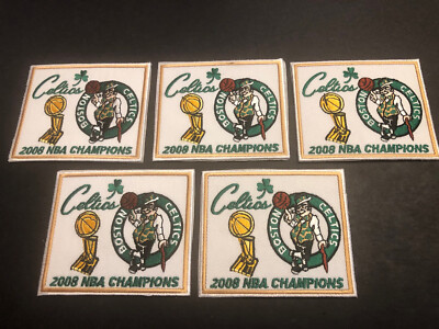 5) - 2008 Boston Celtics NBA Finals Champions Embroidered 3.25