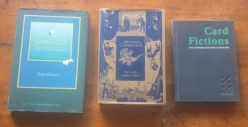 Lot of 3 Magic Books Tony Binarelli  Pit Hartling  Carneycopia