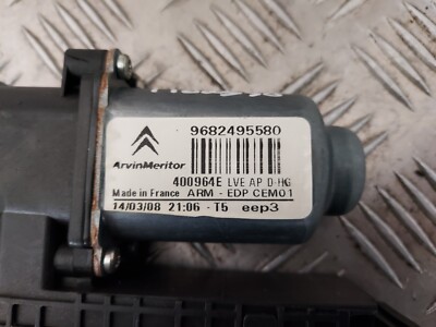 Moteur De Lève-vitre Avant Droit Pour Citroën C4 Picasso I (1), Référence 9682495580 - Occasion Fonctionnel