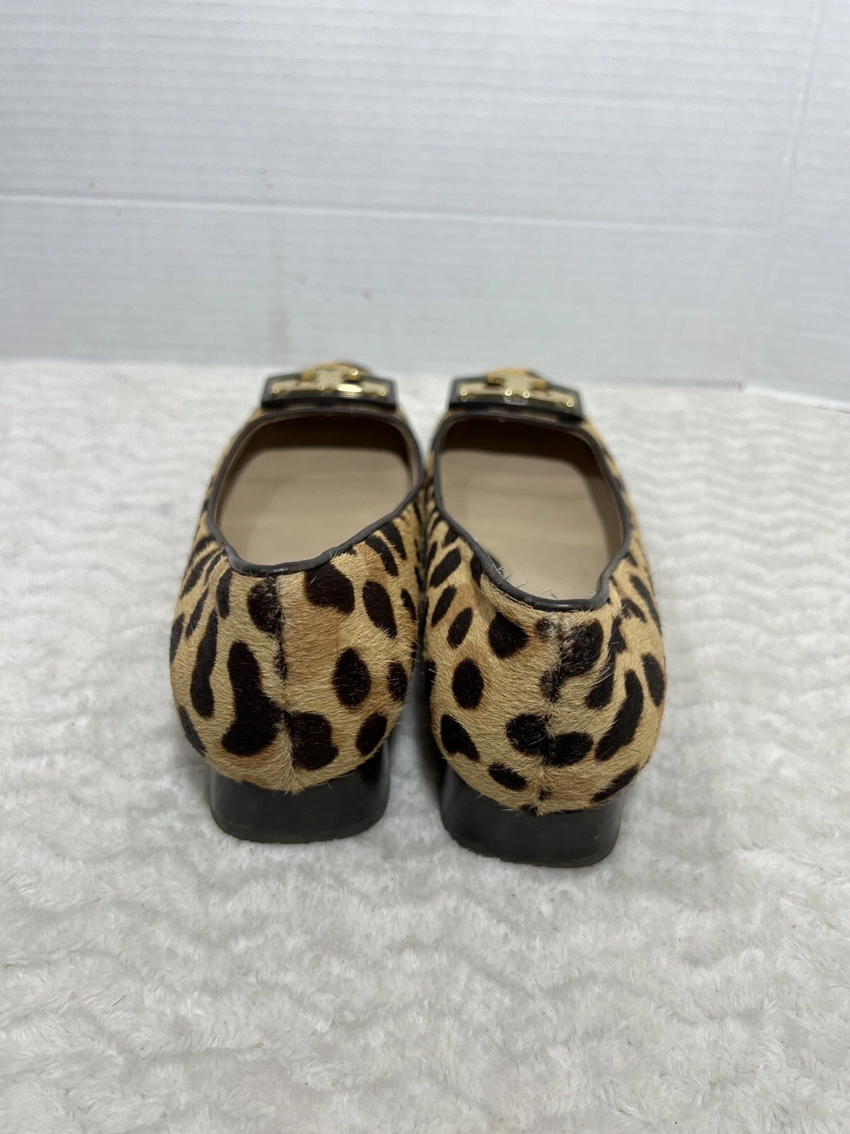 Pompa logo capelli di polpaccio donna Tory Burch Gigi 5 5 milioni in tacchi punta tonda leopardata $328