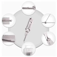 Stainless Steel Key Decoder 2 In 1 Key Pick Up Hook Tool For Repair Maintenancεδ