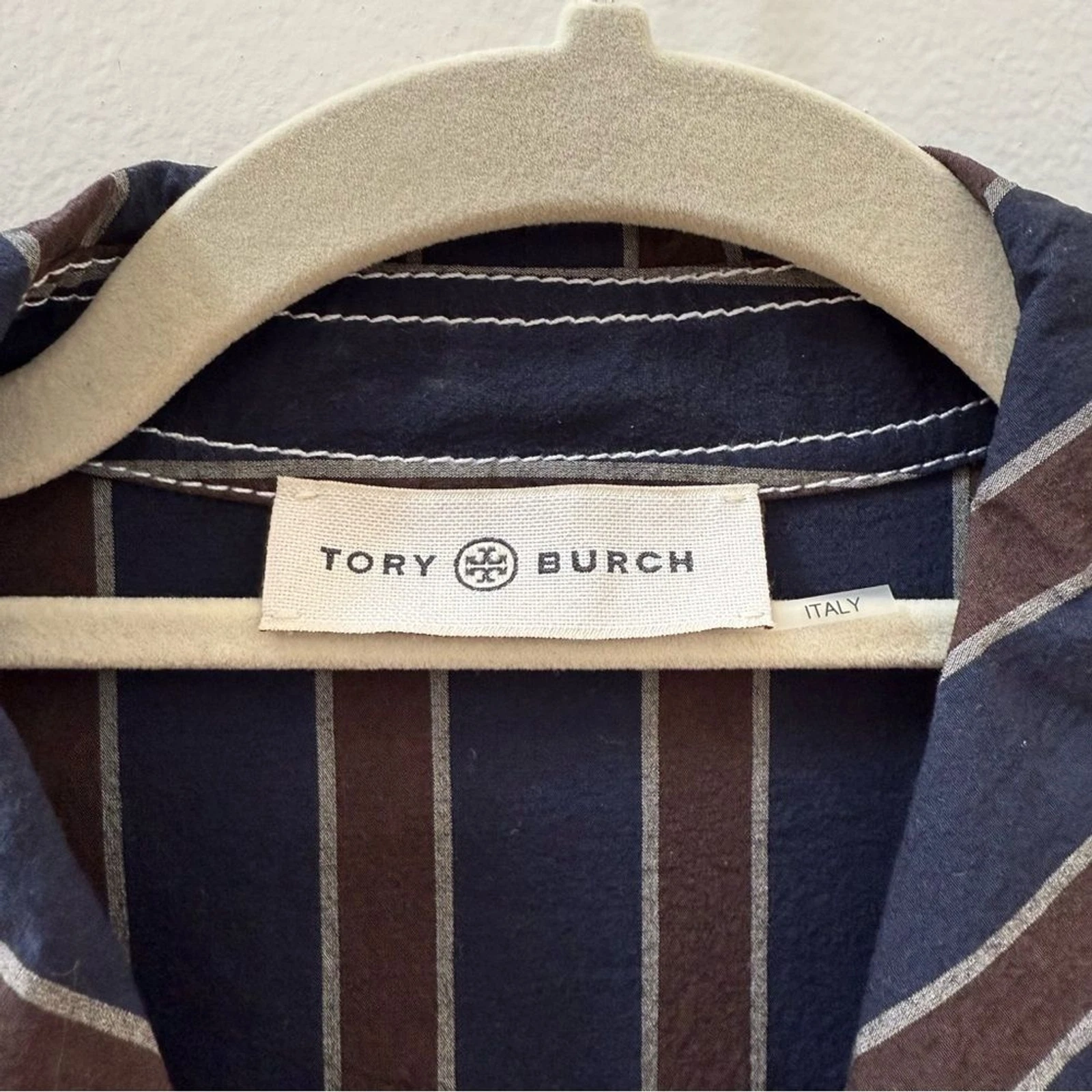 Abito da marinaio a righe Tory Burch taglia 0 vendita al dettaglio $798