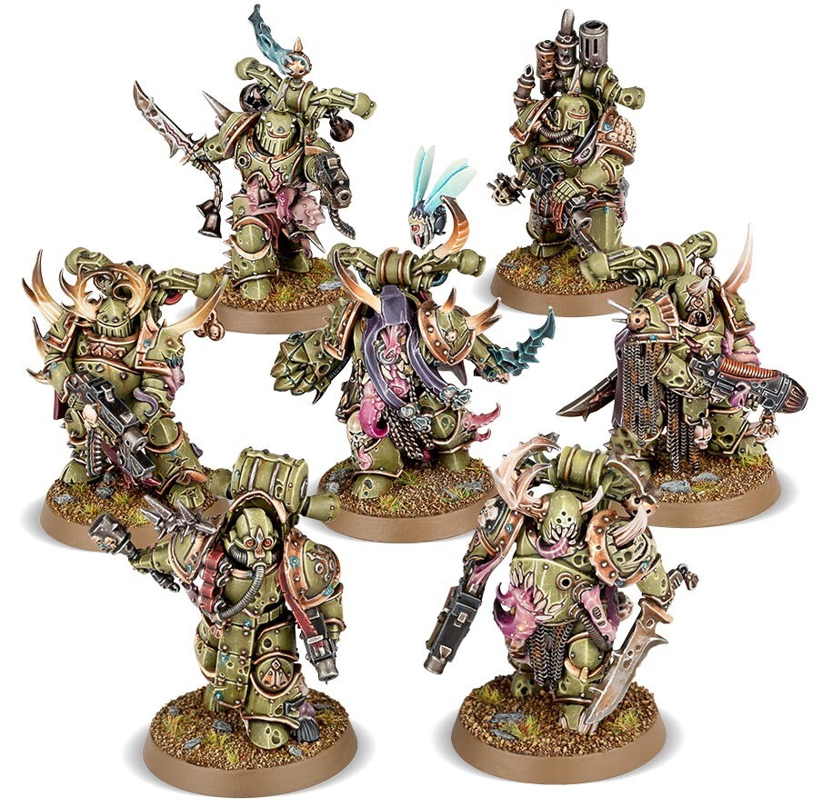7x PLAGUE MARINES Death Guard DARK IMPERIUM *New on Sprue