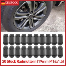 20 Radmuttern Kegel ges. sw M14x1,5 für Chrysler Ford Land Rover Opel