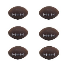 Football Stress Tension Relieving Rubber Squeeze Novelty Gift 6 Pack