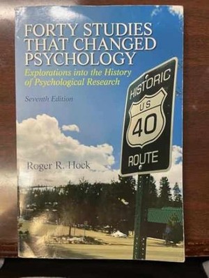 Forty Studies that Changed - Paperback, by Hock Ph.D. Roger - Acceptable n