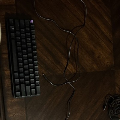 HP Compact USB Wired Computer Keyboard, Black Plastic