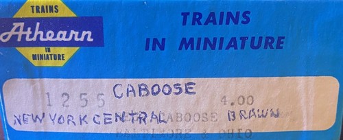 🚂 Athearn HO New York Central Caboose NYC #20198 marrón con caja - vintage EE. UU. 🚂 | Zustand: New