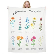 Christian Blanket Gifts for Women Inspirational Religious Sister Mom 60x50 Inch