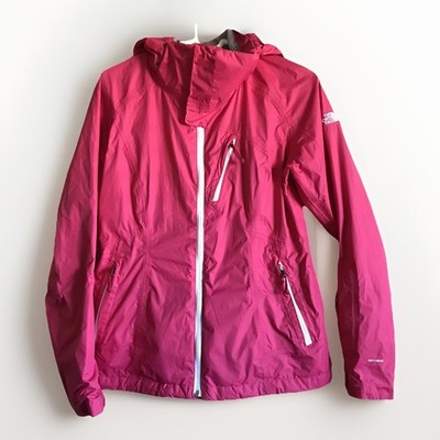 The North Face Hot Pink DryVent Jacket Women Medium Hood Waterproof Ski Rain