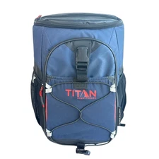 Titan Deep Freeze Backpack Cooler Insulated Soft Cooler Navy Blue New w/out tags