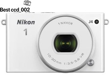 Good Condition Nikon 1 J4 Digital Camera White Tested W/10-30 Lens Charger SD