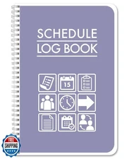 BookFactory Scheduling Notebook, Employee Schedule Journal, Small