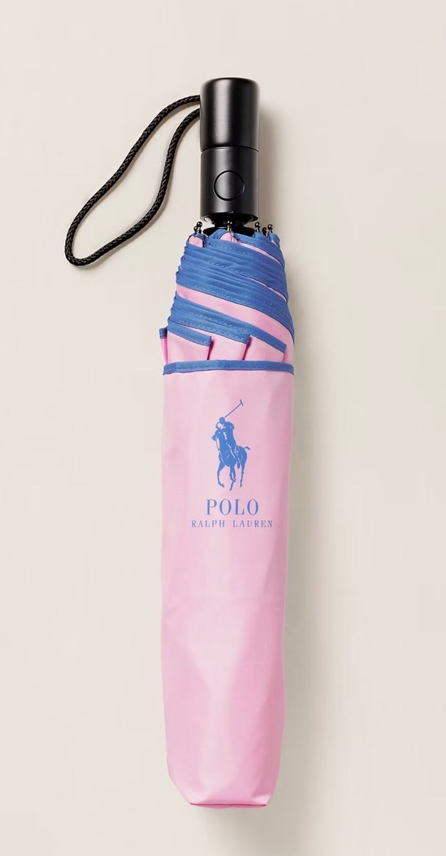 NEW POLO Ralph Lauren BIG PONY POLO LOGO 36” Automatic Umbrella