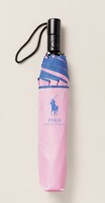 NEW POLO Ralph Lauren BIG PONY POLO LOGO 36 Automatic Umbrella - PINK