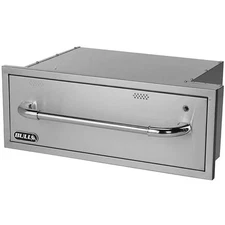 Bull BBQ Storage Warming Drawer 30-inch Built-in Stainless Steel Kitchen Island