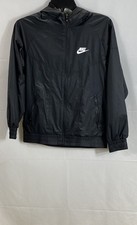 Nike Women's Black Windrunner Hooded Jacket Full Zip Sportswear Size L