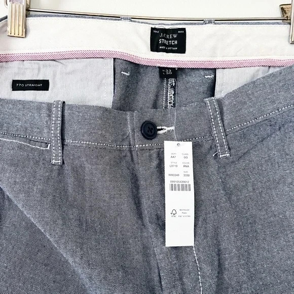 NEW J. Crew 770™ Straight-Fit Chambray Chino (RRP $149) - 30W 30L image 2