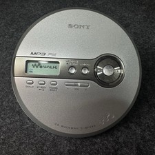 Sony D-NF340 CD Walkman MP3 FM Radio Portable CD Player Tested Working Silver