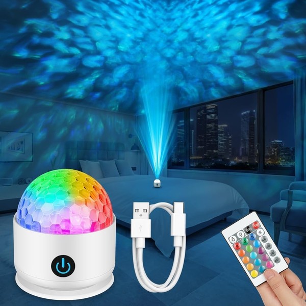 Sternenhimmel Projektor, Nachthimmel Meereswellen Und Nordlichter Projektor, Mit-image