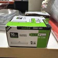 16 Gauge Finish Nails, 2” T50 Galvanized 16GA Finish Nails, Small Straight