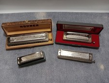 4 M.Hohner Vintage Harmonica's