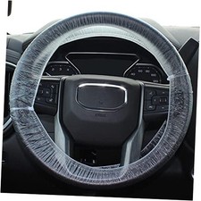 Disposable Steering Wheel Covers, Universal Fit 500 Clear Plastic Steering