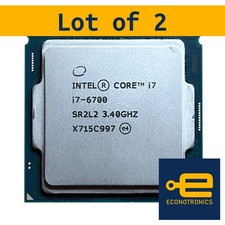 Lot of 2 Intel Core i7-6700 Processor 3.40 GHz, 4 Cores, LGA 1151 - SR2L2