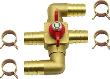 Heater Core Bypass Valve 4-way Solid Brass Automobile Integrated Manual