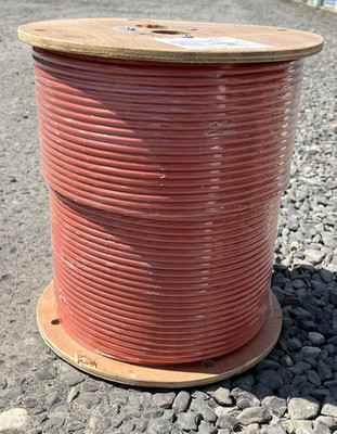 Perfect Flex Braided Copper Audio/Video Cable Red 1000 ft RG6 Flame Retardant