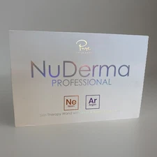 Pure NuDerma Professional High Frequency Skin Therapy Wand With Neon & Argon