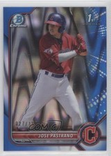 2022 Bowman Chrome Prospects Blue RayWave Refractor 27/150 Jose Pastrano 9hx