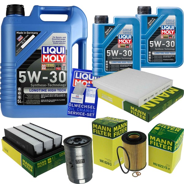 Inspektionspaket 7L Liqui Moly Longtime 5W-30 FüR Hyundai Santa Fé II 2.2 Crdi-image