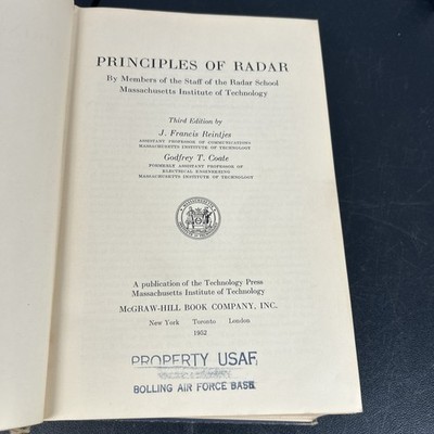 Principles of Radar MIT Radar School Staff  3rd Ed c 1953