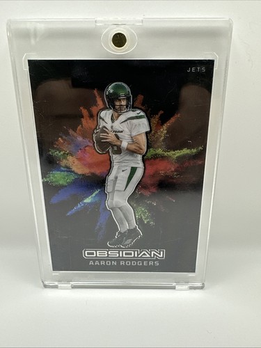 Aaron Rodgers #25 2023 Panini Obsidian Black Color Blast card