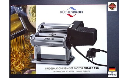 Küchenprofi VITALE 150 Nudelmaschine mit Motor Pastamaschine Set    Neu & OVP