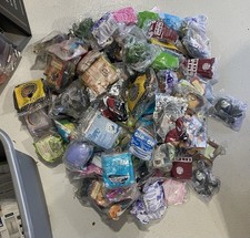 Burger King Huge Lot Of 100 Vintage Fast Food Toys Sealed. Spiderman, Sponge Bob